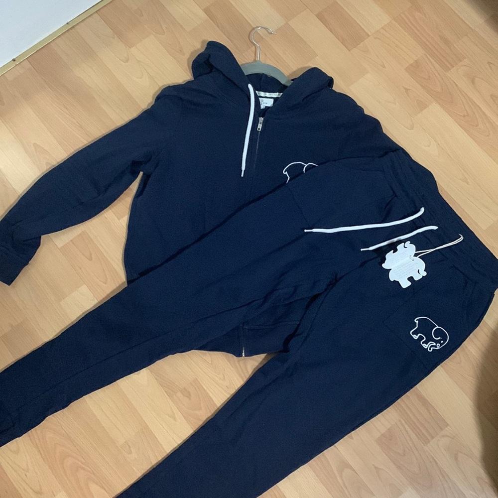 Ivory Ella Zip Up Hoodie & Sweatpants Set